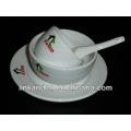 White ceramic/porcelain restaurant tableware/dinner set